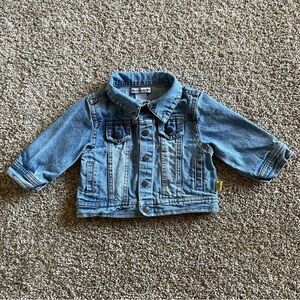 Bowen & Wright Denim Jacket Baby Girl Boy 12 Months Blue Cotton Vintage